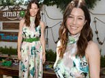 LOS ANGELES, CA - SEPTEMBER 13:  Actresses Sasha Alexander and Jessica Biel attend Amazon Video's Tumble Leaf Family Fun Day hosted by Au Fudge on September 13, 2015 in Los Angeles, California.  (Photo by Chris Weeks/Getty Images for Amazon)